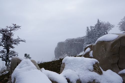 Kalnai, Žiema, Creux Du Van, Šveicarija, Jura