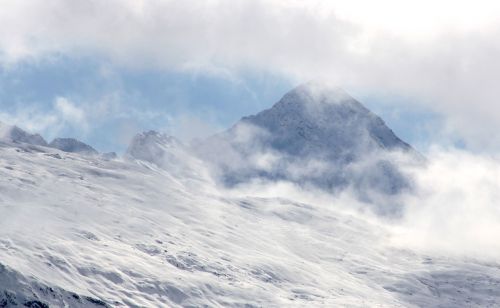 Kalnai, Sniegas, Alpių, Žiema, Zillertal, Schlegeis, Tirolo Alpės, Austria