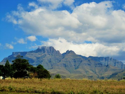 Drakensbergas,  Kalnai,  Didingas,  Veld,  Vaizdas,  Kalnai Atstumu,  Drakensbergas