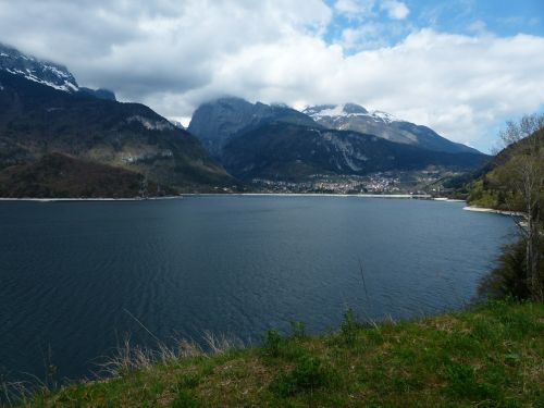 Movenosee, Ežeras, Bergsee, Molveno, Geras Laikas, South Tyrol, Italy, Lago Di Molveno