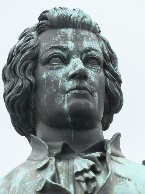 Mozarto Memorialas, Paminklas, Mozartas, Bronzos Statula, Statula, Mozarto Aikštė, Salzburg, Senamiestis, Austria
