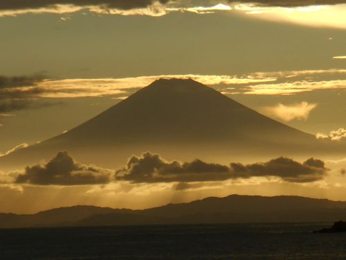 Mt Fuji, Japonija, Vakaras, Kraštovaizdis, Vasara, Saulėlydis