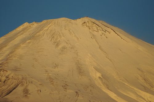 Mt Fuji, Rytas, Sniegas