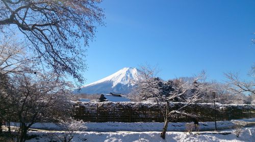 Mt Fuji, Mėlynas Dangus, Kalnas, Pasaulio Paveldo Vieta, Kraštovaizdis