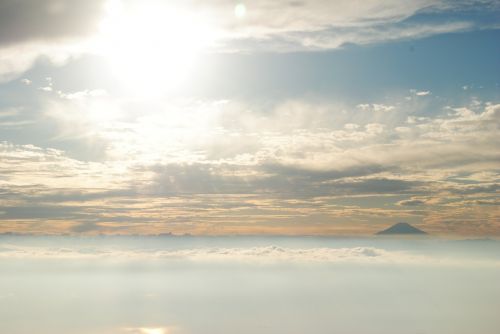 Mt Fuji, Japonija, Debesis, San, Skristi