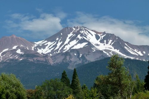 Mt Shasta, Kalifornija, Usa, Kalnas, Vulkanas, Peizažas, Gamta, Kraštovaizdis