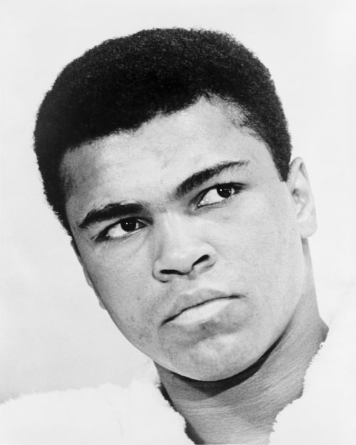 Muhammad Ali, Profesionalus Bokseris, Čempionas, Sunkus Svoris, Portretas, Boksas, Žiedas, Vienspalvis, Juoda Ir Balta, Istorija, Retro