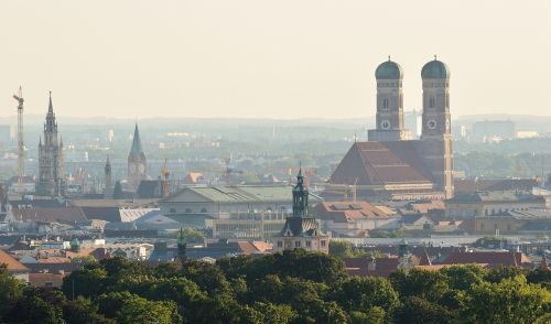Munich, Frauenkirche, Bavarija, Valstybinis Kapitalas, Miestas, Orientyras, Pastatas, Bažnyčia, Bokštai