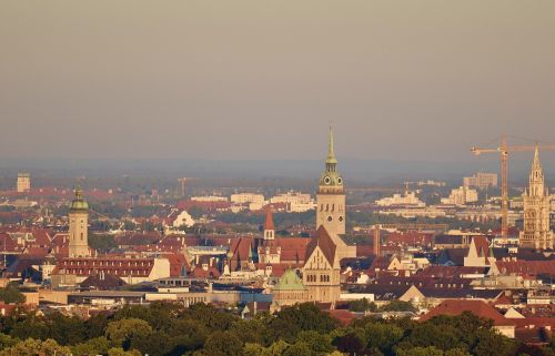 Munich, Bavarija, Valstybinis Kapitalas, Miestas, Vaizdas, Orientyras, Struktūros, Bažnyčios