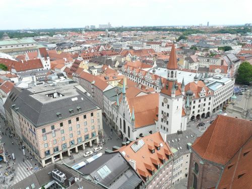 Munich, Miestas, Perspektyva, Regėjimas, Panorama, Miesto Centras, Centras