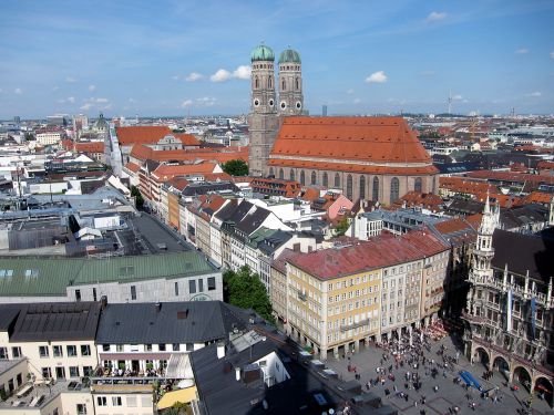 Munich, Frauenkirche, Marienplatz, Valstybinis Kapitalas, Bavarija, Mūsų Ponios Katedra, Orientyras, Architektūra, Nauja Rumai