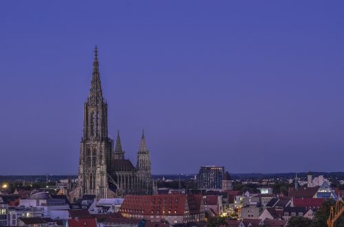 Münsteris, Ulm, Mėlyna Valanda, Bokštas, Spire, Pastatas, Bažnyčia, Bažnyčios Ulma, Ulmi Katedra