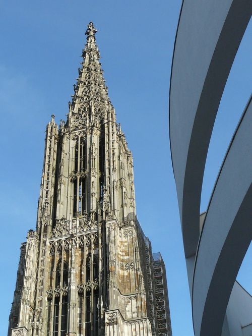 Münsteris, Ulmi Katedra, Miesto Namas, Architektūra, Dom, Pastatas, Aukštas, Menas, Bokštas, Bokštas, Bažnyčia, Ulm