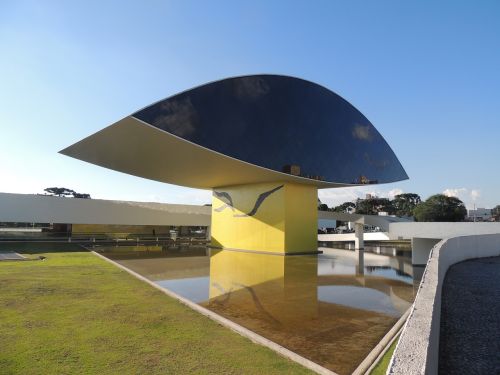 Oscar Niemeyer Muziejus, Muziejus, Miestai, Curitiba, Mon, Brazilija, Moderni Architektūra