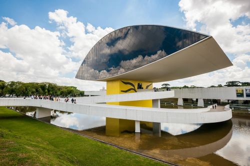 Muziejus, Curitiba, Akis, Šiuolaikinis, Akies Muziejus, Oscar Niemeyer, Oscar Niemeyer Muziejus, Moderni Architektūra, Mon, Miestai, Brazilija