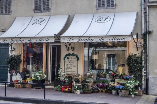 Muzika, Gėlių Parduotuvė, Cavaillon, Provence, France, Pastatas