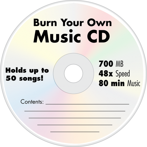 Muzika Cd, Cd-Rom, Cd, Kompaktinis Diskas, Tuščia Cd, Nemokama Vektorinė Grafika