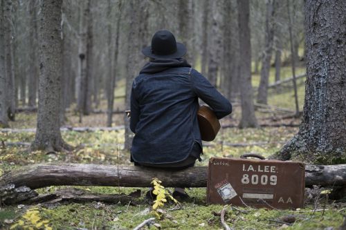 Muzikantas, Gitara, Muzikinis Instrumentas, Muzika, Miškas, Miškai, Gamta, Atvejis, Žmonės