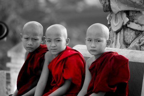 Mianmaras, Vienuoliai, Vaikai, Burma, Budistinis, Dvasingumas, Vaikų Vienuoliai