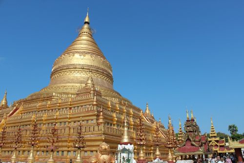 Mianmaras, Burma, Shwedagon, Pagoda, Šventykla, Budizmas, Stupa, Auksas, Jangonas, Rangonas