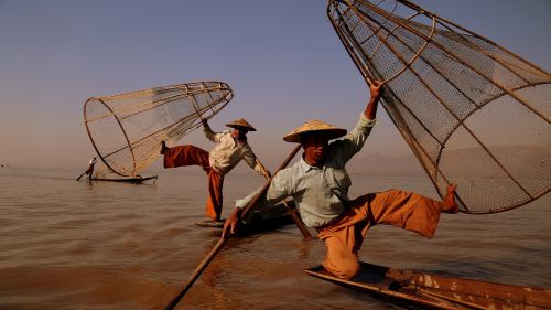Mianmaras, Vienkamplio Irklavimas, Žvejyba