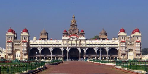 Mysore Rūmai, Architektūra, Orientyras, Struktūra, Istorinis, Kelionė, Indo-Saracenic, Mysuru, Karnataka, Indija