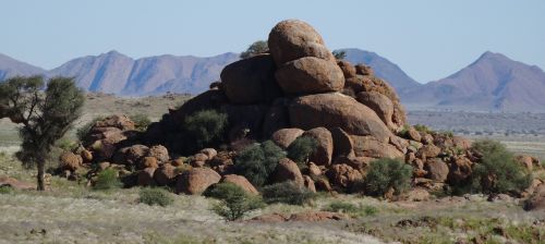 Namibija, Naukluft, Rokas, Akmenys, Kraštovaizdis