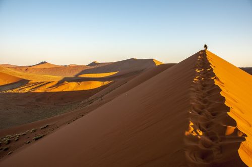 Namibija, Wolwedans, Namib Kraštas, Dykuma, Toli, Smėlis, Gamta, Kopos