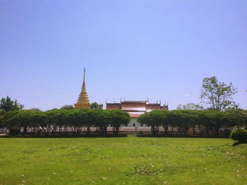 Nan, Miestas, Tailandas, Kultūra, Budizmas, Turistų Atrakcijos, Dangus, Kiemo Žolė, Gražus, Turizmas