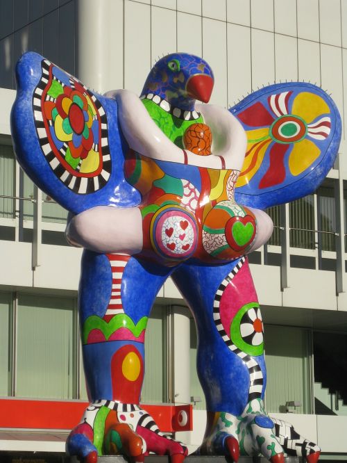 Nana, Niki De Saint Phalle, Figūra, Spalvinga, Skulptūra, Fontanas
