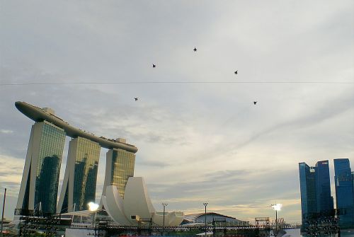 Nacionalinė Diena, Marina Bay, Singapūras, Panorama, Architektūra, Šventė