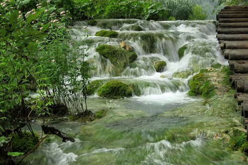 Nacionalinis Parkas,  Krioklys,  Plitwice Ežerų,  Kroatija,  Winnetou,  Kriokliai