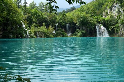 Nacionalinis Parkas,  Krioklys,  Plitwice Ežerų,  Kroatija,  Winnetou,  Kriokliai,  Mėlynas Vanduo
