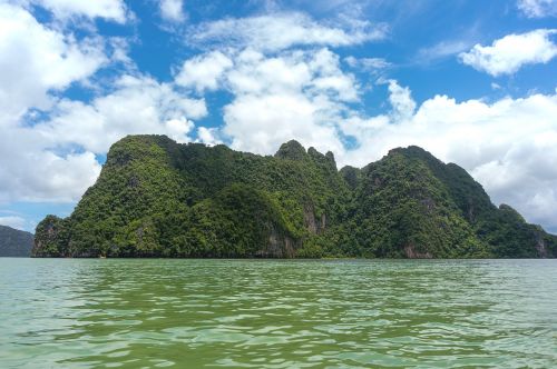 Natūralus, Kraštovaizdis, Kalnas, Klinčių Uolas, Rokas, Vandenynas, Jūra, Kelionė, Žinoma Vieta, Phang Nga Bay, Tailandas, Asija, Miškas, Pelkė, Įlanka, Atostogos, Atogrąžų, Orientyras