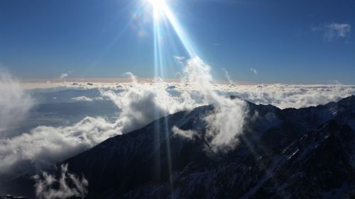 Gamta, Kalnai, Slovakija, Dangus, Šalis, Vysoké Tatry, Aukštas Tatras, Priroda, Kalnas, Tatry, Debesys, Kalvos, Dangus, Saulė
