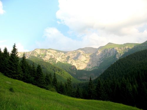 Kalnai, Tatry, Slėnis, Panorama, Pavasaris Kalnuose, Vaizdas
