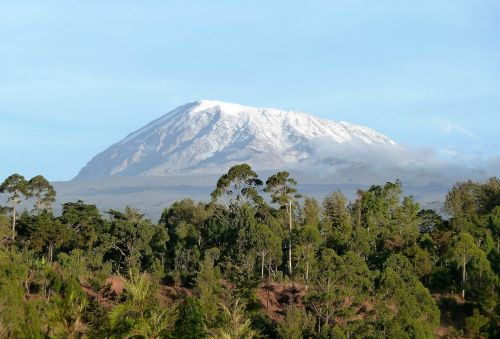 Gamta, Kilimandžaras, Kalnas, Tanzanija, Sniegas, Afrika, Snowcap