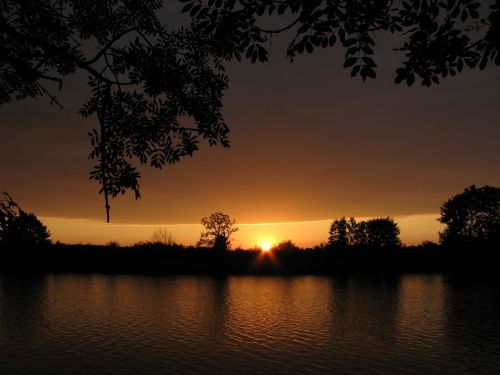 Gamta, France, Saulėlydis, Upė, Kraštovaizdis, Nemokamas Vaizdas, Nemokama Nuotrauka