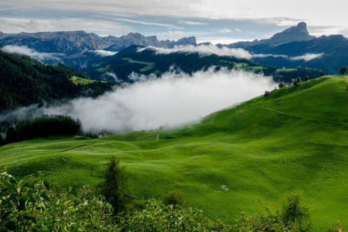 Gamta, Kraštovaizdis, Panorama, Žolė, Dangus, Italy, Kalnas, Pieva, Debesis