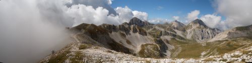 Gamta, Panoraminis, Kraštovaizdis, Panorama, Kalnas, Gran Sasso, Apennines