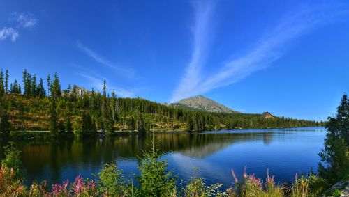 Gamta,  Ežeras,  Vanduo,  Dangus,  Kraštovaizdis,  Slovakija,  Aukštas Tatras,  Be Honoraro Mokesčio