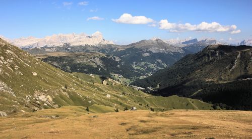 Gamta,  Kalnas,  Kraštovaizdis,  Panorama,  Kelionė,  Mediena,  Dolomitai,  Dangus,  Medis,  Miškas,  Vaizdingas,  Debesys,  Mėlynas Dangus,  Kraštovaizdis,  Be Honoraro Mokesčio