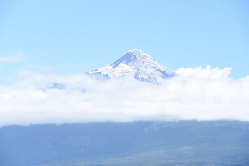 Pobūdį,  Dangus,  Sniegas,  Debesys,  Lauke,  Osorno Ugnikalnis,  Chile,  Ežeras Llanquihue