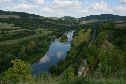 Pobūdį,  Upė,  Vasara,  Čekijos Respublika