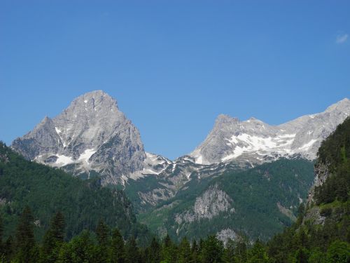 Gamta, Kalnai, Panorama, Rokas, Dangus, Alpių