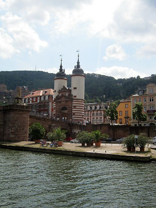 Neckar, Heidelbergas, Upė, Dabartinis, Laivyba, Vasara, Bankas, Neckar Valley