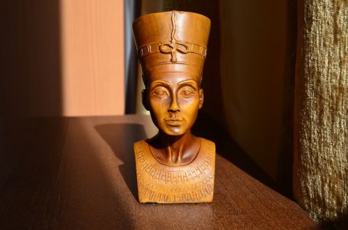 Nefertiti, Karaliaus Žmona Akhenaten, Egiptas