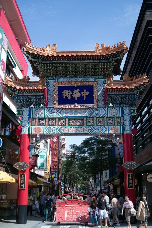 Chinatown, Turistinis, Kaimyniniai Vartai, Jokohama, Kinijos Miestas, Minios