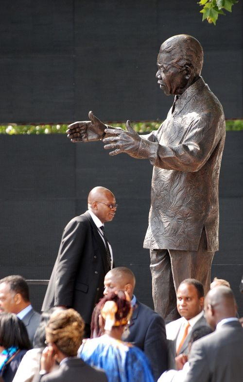 Nelsonas Mandela, Statula, Bronza, Londonas, Paminklas, Parlamento Aikštė