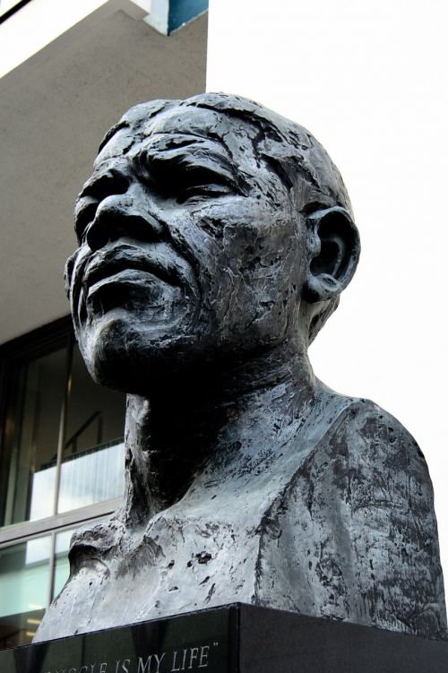 Nelsonas Mandela, Statula, Londonas, Paminklas, Revoliucinis, Charakteris, Istorija, Skulptūra, Menas, Politinis, Lyderis, Taika, Prezidentas, Pietų Afrika